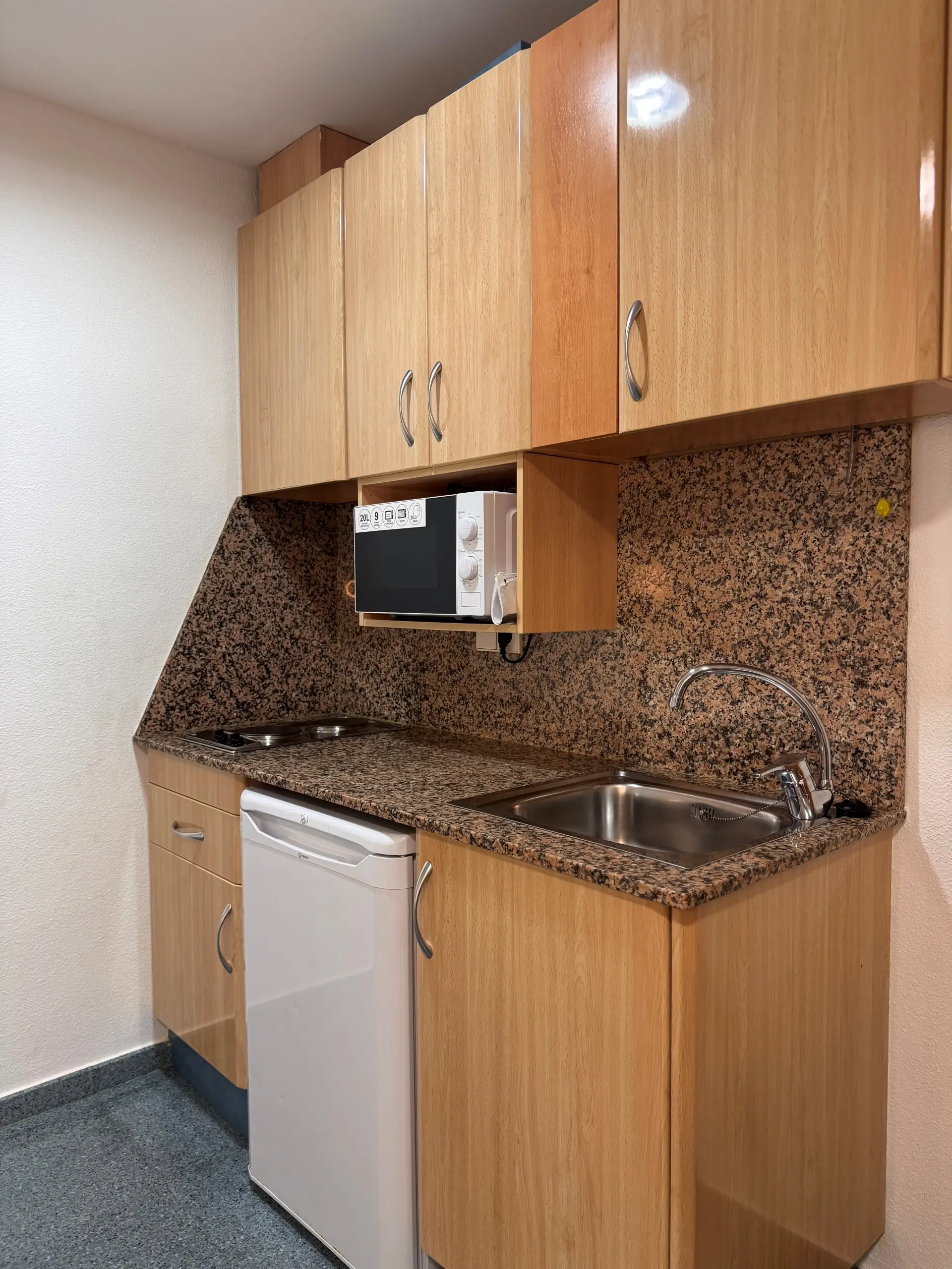 Zona de cocina de la suite doble estándar